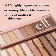 e.l.f. Perfect 10 Eyeshadow Palette, Ten Ultra-pigmented Shimmer & Matte Shades, Vegan & Cruelty-free, Nude Rose Gold (Pac...