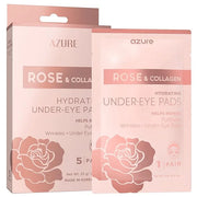 Azure Cosmetics Rose & Collagen Hydrating Under Eye Pads - Anti Aging, Revitalizing & Moisturizing Eye Mask Patches - Redu...