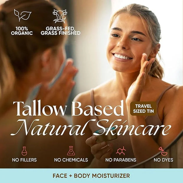 Eat My Face Tallow Face Moisturizer - Beef Tallow for Face Neck & Body, Beef Tallow Moisturizer, Organic Beef Tallow Face ...