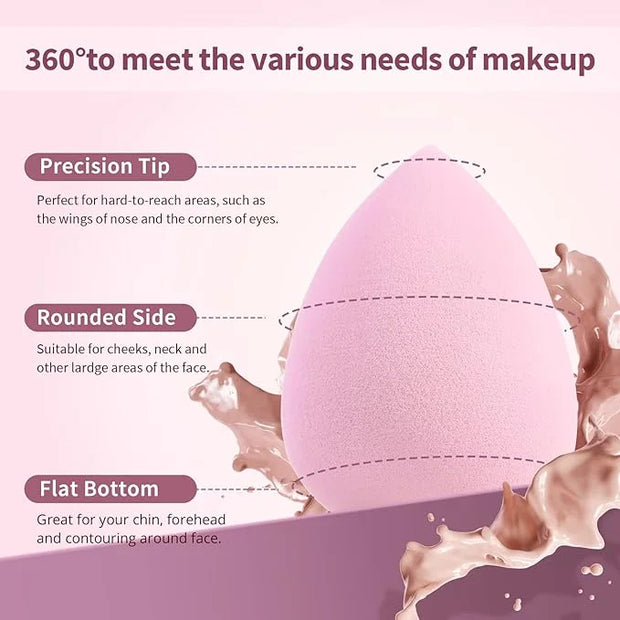 BEAKEY 5 Pcs Makeup Sponge Set, Latex-Free Makeup