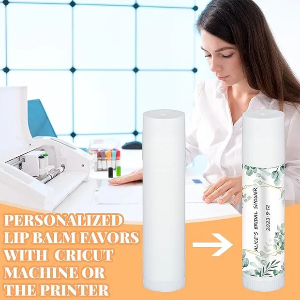 Demissle 150 Pcs Unlabeled Lip Balm Guests