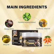 Tanning Accelerator Cream For Faster Tanning, 120g Tanning Cream, Brown Tanning Cream, Achieve Natural Tan Skin, Self Tann...