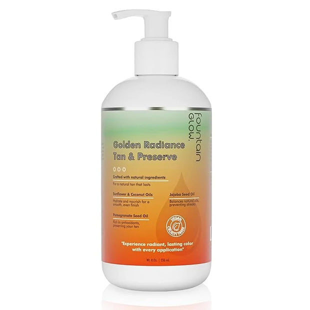 FountainGlow Self Tanner - All Natural Sunless Tanning Lotion | Instant Self Tanning Lotion with Moisturizer and Long-Last...
