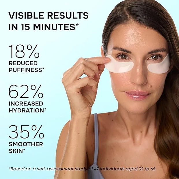 SimplyVital Cooling Eye Masks with Retinol, Collagen and Hyaluronic Acid - Under Eye Patches for Women - Undereye Mask Pat...