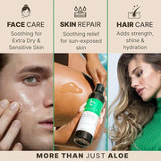 Beauty by Earth Aloe Vera Gel - USA Made with Natural & Organic Ingredients, Pure Aloe Vera Plant Gel for Face Mask, Hair ...