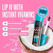 NYX PROFESSIONAL MAKEUP Lip IV Hydrating Glossy Lip Stain with 12HR Hydration - Espresso Soak (Brown) - Product Image