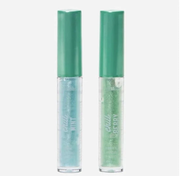 Lip Gloss Duo Mini, Set of 2, Mint & Berry, Green/Blue - Product Image