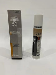 VGO Tinted Sunscreen with SPF 50, Hydrating Face Sunscreen Moisturizer Foundation Universal Face Sun Cream Makeup Against ...