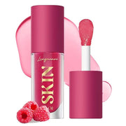 2Pack Big Brush Head Hydrating Lip Glow Oil Plumping Lip Tint, Hydrating Lip Gloss Tinted Lip Balm Transparent Lip Care, L...