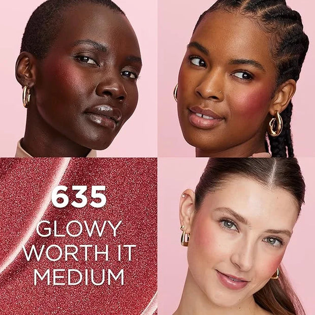 L'Oreal Paris True Match Lumi Le Liquid Blush, Intense Lightweight Blush Formula With Liquid Pigments, Glowy Worth It Medi...