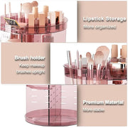 360 rotating makeup organizer with
