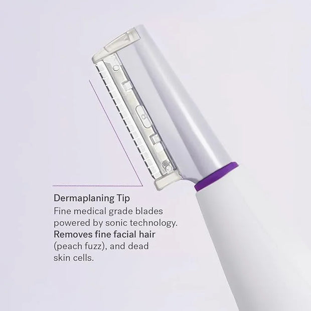 Michael Todd Beauty Sonicsmooth Dermaplane Razor for Women Face + Eyebrow trimmer Dermaplaning System - Peach Fuzz Remover...