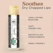 USDA Organic Lip Balm - USA Made with Natural Ingredients, 4 Pack Unflavored Chapstick for Dry Lips, Birthday Gifts for He...