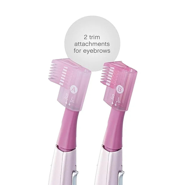 Panasonic Women’s Facial Hair Remover and Eyebrow Trimmer with Pivoting Head, Includes 2 Gentle Blades for Brow and Face a...