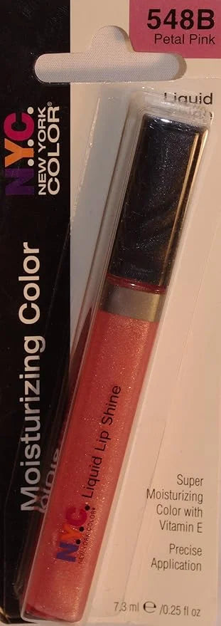 N.Y.C. New York Color Liquid Lip Shine Lip Gloss - Petal Pink 548 - Product Image