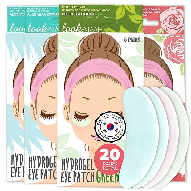 Under Eye Patches for Dark Circles and Puffiness (20 Pairs) - Korean Skin Care Caffeine Collagen Eye Patches for Puffy Eye...