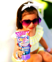 Seastar Sparkle - Rainbow Party Cake Scented Glitter Sunscreen - SPF 50 - Biodegradable Sunscreen, Kids, Water Resistant, ...