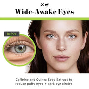 No Bad Stuff - Caffeine Eye Cream with Pure Hyaluronic Acid & Plant Based Squalane Oil, Under Eye Cream for Dark Circles &...