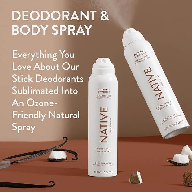 Native Deodorant & Body Spray Contains Naturally Derived Ingredients | Deodorant for Women and Men, All Day Odor Protectio...