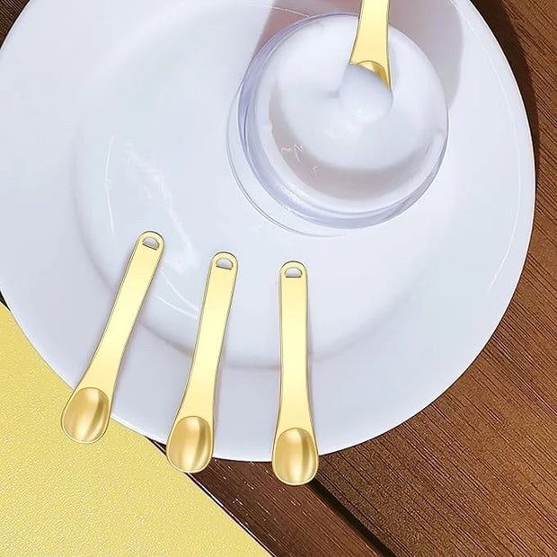 Mini Metal Makeup Spatula Skin Care Cosmetic Spoon Reusable Applicator, Beauty Scoop for Facial Cosmetic for Face Mask Cre...