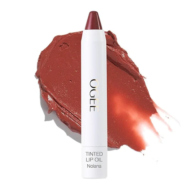 Ogee Tinted Sculpted Lip Oil - Lip Stain Made with 100% Organic Coconut Oil, Jojoba Oil, and Vitamin E - Best as Lip Balm,...