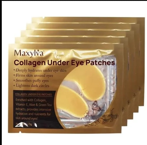 10pc Moisturizing 24k Gold Eye Mask Collagen Eye Patch Crystal Eye Patch Moisturizing - Product Image