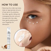 Under Eye Cream for Dark Circles And Puffy Eyes, Snail Peptide Energetic Eye Roll-On 360° Massage, Dark Circle Eye cream, ...