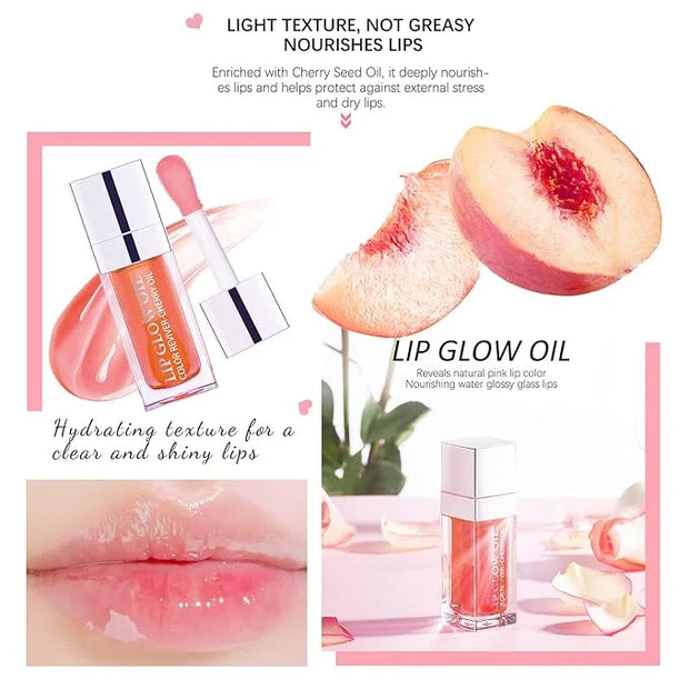 Lip Oil Hydrating Tinted Lip Balm,