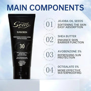 Sunscreen Black Girl (2 Fl. Oz), Face & Body Moisturizing Sunscreen Lotion SPF 30, For Melanin Rich Skin,No White Residue,...