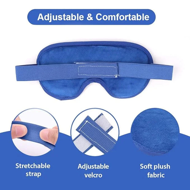 NEWGO Bundle of Cooling Eye Mask and Ankle Ice Wrap Blue - Product Image
