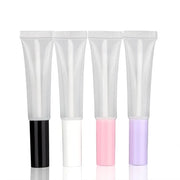 COSIDEA 50 pack Empty Black 15ml Squeeze lip gloss tubes with wand 0.5oz soft lipgloss container chapstick containers empt...