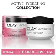 Olay Active Hydrating Cream Face Moisturizer, 2 Oz, Pack of 3 - Product Image