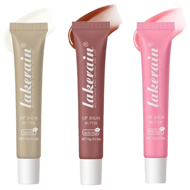 Tinted Lip Butter Balm - Tinted Moisture Gel Lip Gloss | Hydrating Glow Tinted Lip Care | Tinted Lip Stain (01+02+06, A se...