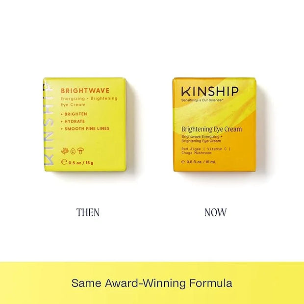 Kinship Brightwave Vitamin C Energizing + Brightening Eye Cream - Reduce Dark Circles & Puffiness - Diminishes Fine Lines ...