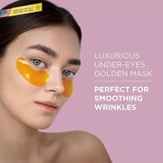 Under Eye Patches for Dark Circles & Puffiness – 20 Pairs with Collagen, Aloe & Gold – Anti-Wrinkle Eye Masks for Women – ...