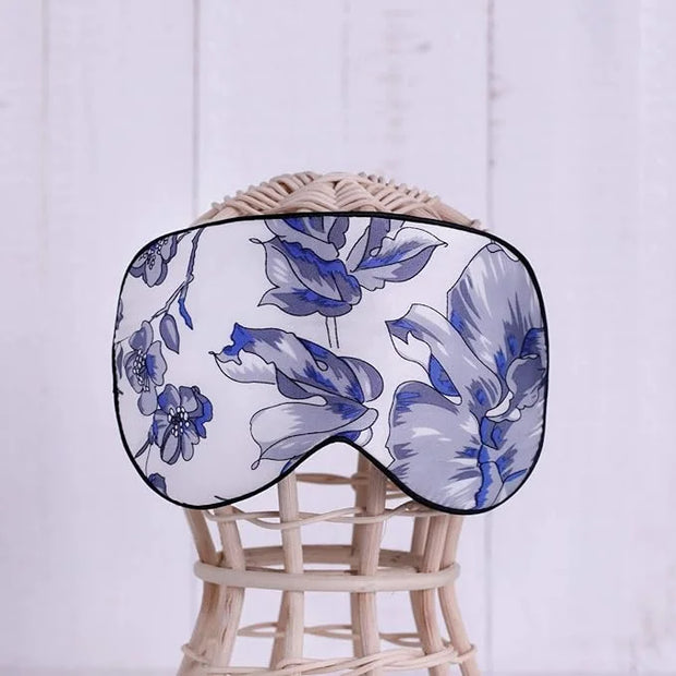Maxfeel 100% Pure Silk Eye Mask - Sleep Eye Cover in Printed Colors (#11) - Product Image