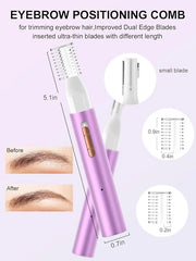 2025 Rechargeable Nose & Ear Hair Trimmer, Dual-Edge Blade Electric Clipper for Women Men, Facial & Eyebrow Hair Removal T...