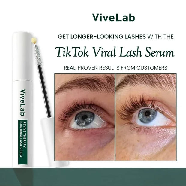 Biotin Lash Serum - Eyelash and Eyebrow Growth Serum for Thicker, Fuller Lashes and Brows, Korean Dermatologist-Developed,...