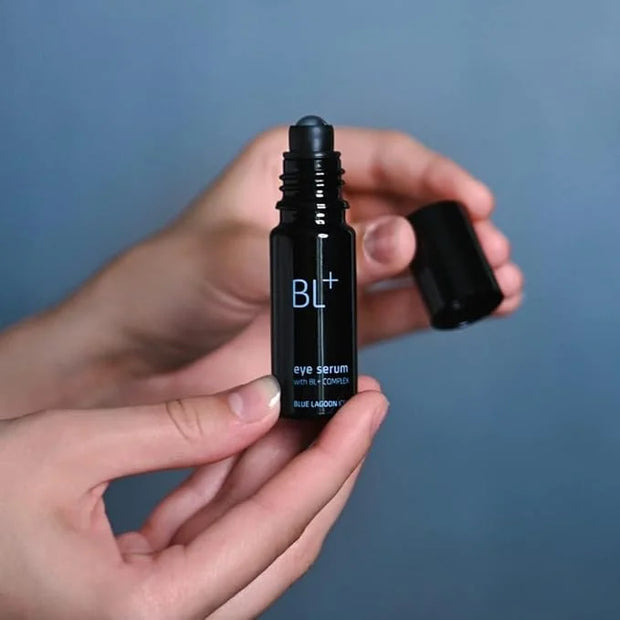 Blue Lagoon - BL+The Eye Serum For Dark Circles, Puffiness, Hydration - Cooling Roller Ball Applicator Firming Wrinkle Tre...