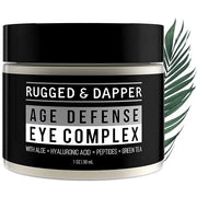 RUGGED & DAPPER Premium Men's Eye Cream | Age Defense for Dark Circles, Wrinkles & Puffy Eyes | Unscented | Hyaluronic Aci...