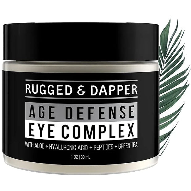 RUGGED & DAPPER Premium Men's Eye Cream | Age Defense for Dark Circles, Wrinkles & Puffy Eyes | Unscented | Hyaluronic Aci...