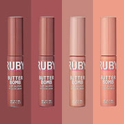 Ruby Kisses Lip Gloss Butter Bomb Gloss Non-Sticky Lip Gloss Vitamin E Natural Nude Lip Makeup- 7.8mL (0.26 US fl.oz) (Bli...