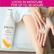 Jergens Ultra Healing Dry Skin Moisturizer, Body and Hand Lotion, for Absorption into Extra Dry Skin, 21 Ounce, with HYDRA...
