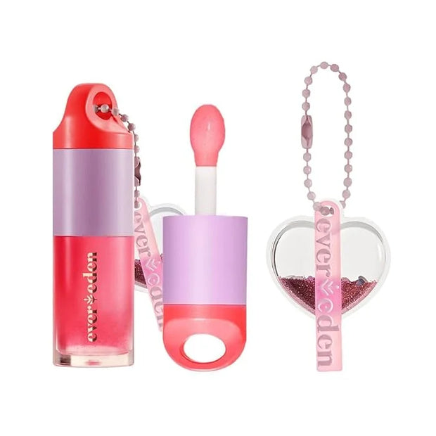 Evereden Kids Tinted Lip Gloss: Sheer Red - Non Toxic, Vegan Clean Makeup for Kids - Soothing & Hydrating Lip Gloss with C...