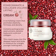 The Face Shop Pomegranate & Collagen Volume Lifting Eye Cream | Deep Revitalizing Cream for Elasticity, Firmness & Density...