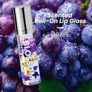 Blossom Roll on Lip Gloss, Scented Clear High Shine Moisturizing Lip Oil, Non Sticky, Infused with Real Flowers, Made in U...