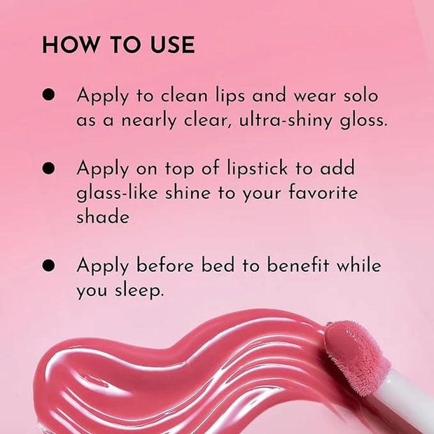 Forget the Filler Lip Plumping Line Smoothing Gloss - Cherry Vanilla - Premium Volumizing Lip Gloss with Natural Ingredien...