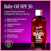 Vacation Baby Oil SPF 30 + Air Freshener Bundle, Broad Spectrum SPF 30 Sunscreen Oil, Vegan Suntan Oil with Broad Spectrum...