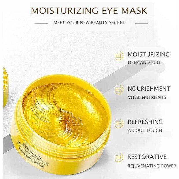 BIOAQUA 30 Pairs Eye Mask Moisturizing Hydrating Anti-Wrinkle Anti-Aging Remove Dark Circles Smooth Nourishing Refreshing ...
