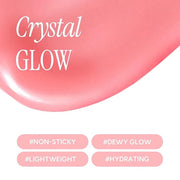 Crystal Dewy Lip Gloss | Lightweight & Non-Sticky | High-Shine & Long-Lasting | Hydrating Korean Lip Care Gloss | 0.17 oz....